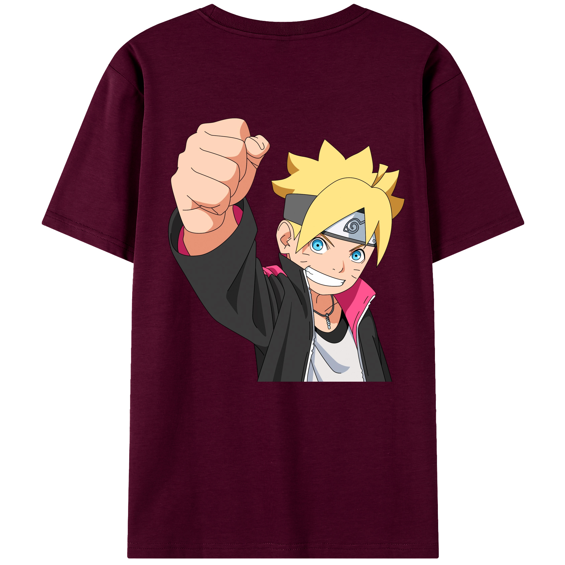 （画像用） NARUTO -ナルト- うずまき ボルト Uzumaki Boruto レディース半袖Tシャツ(バックプリント)